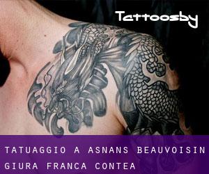 tatuaggio a Asnans-Beauvoisin (Giura, Franca Contea)
